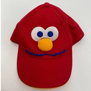 Sesame Street Elmo Snapback Hat Kids Red Baseball Cap Embroidered Adjustable NEW